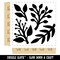 Plant Foliage Leaves Branches Square Rubber Stamp for Stamping Crafting